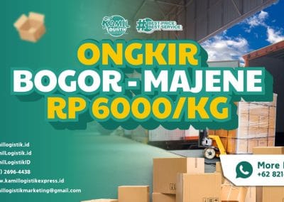 Ongkir Bogor Majene Rp6000/KG Solusi Termurah