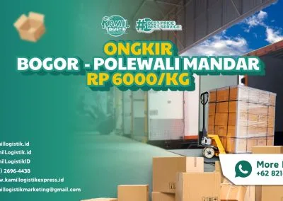 Ongkir Bogor Polewali Mandar Rp6000/KG Solusi Termurah