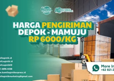 Harga Pengiriman Depok Mamuju Rp6000/KG