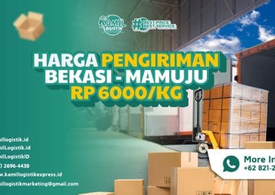 Harga Pengiriman Bekasi Mamuju Rp6000/KG