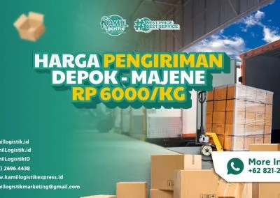 Harga Pengiriman Depok Majene Rp6000/KG