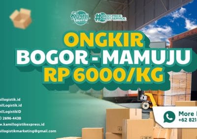 Ongkir BOGOR Mamuju Rp6000/KG Solusi Termurah