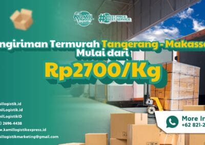 Pengiriman Termurah Tangerang Makassar Mulai dari Rp2700/KG