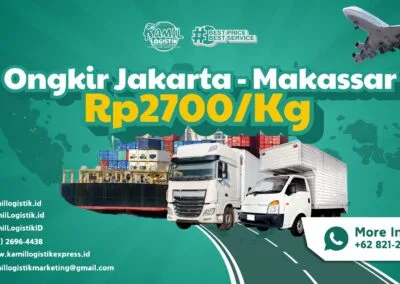 Ongkir Jakarta Makassar Rp2700/KG Solusi Termurah