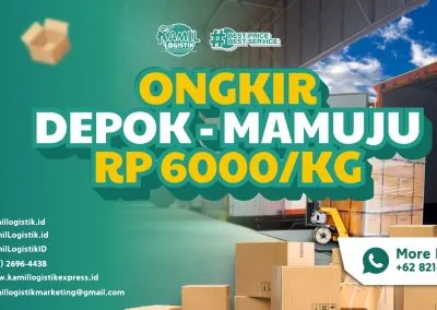 Ongkir DEPOK Mamuju Rp6000/KG