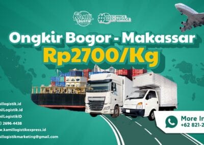 Ongkir Bogor Makassar Rp2700/KG Solusi Termurah