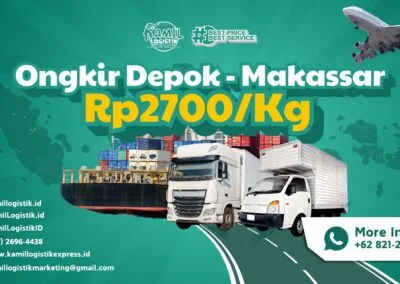 Ongkir Depok Makassar Rp2700/KG Solusi Termurah