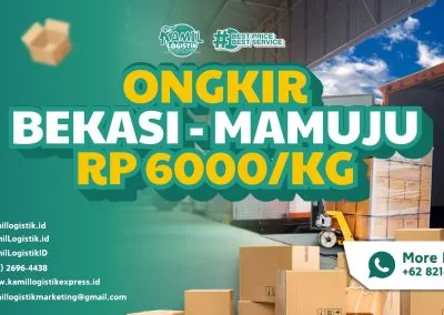 Ongkir BEKASI Mamuju Rp6000/KG Solusi Termurah