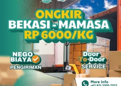Ongkir BEKASI Mamasa Rp6000/KG Solusi Termurah