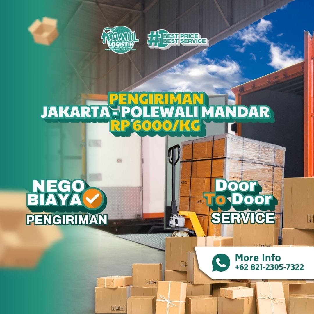 Pengiriman Jakarta Polewali Mandar Rp6000/KG