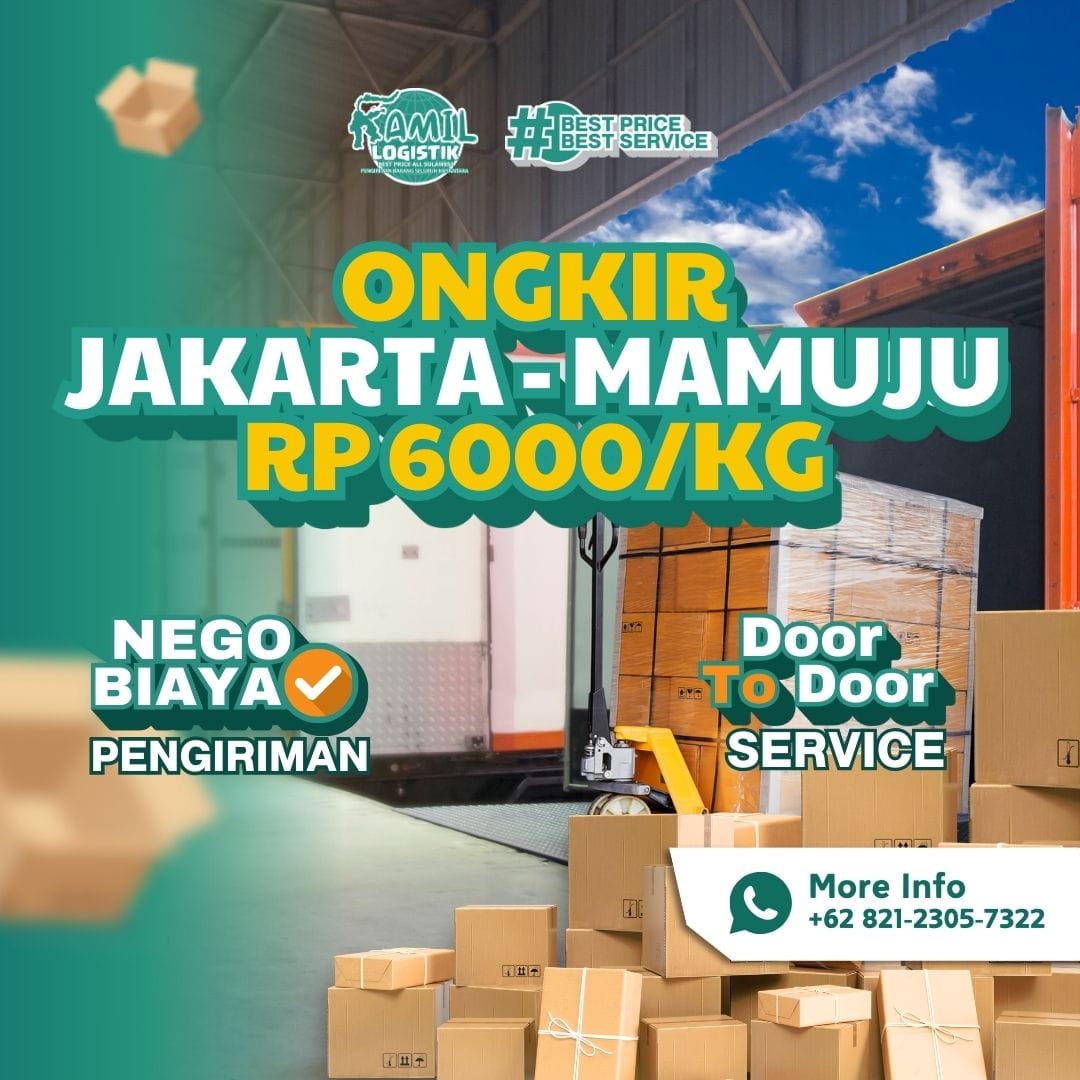 Ongkir Jakarta Mamuju Rp6000/KG