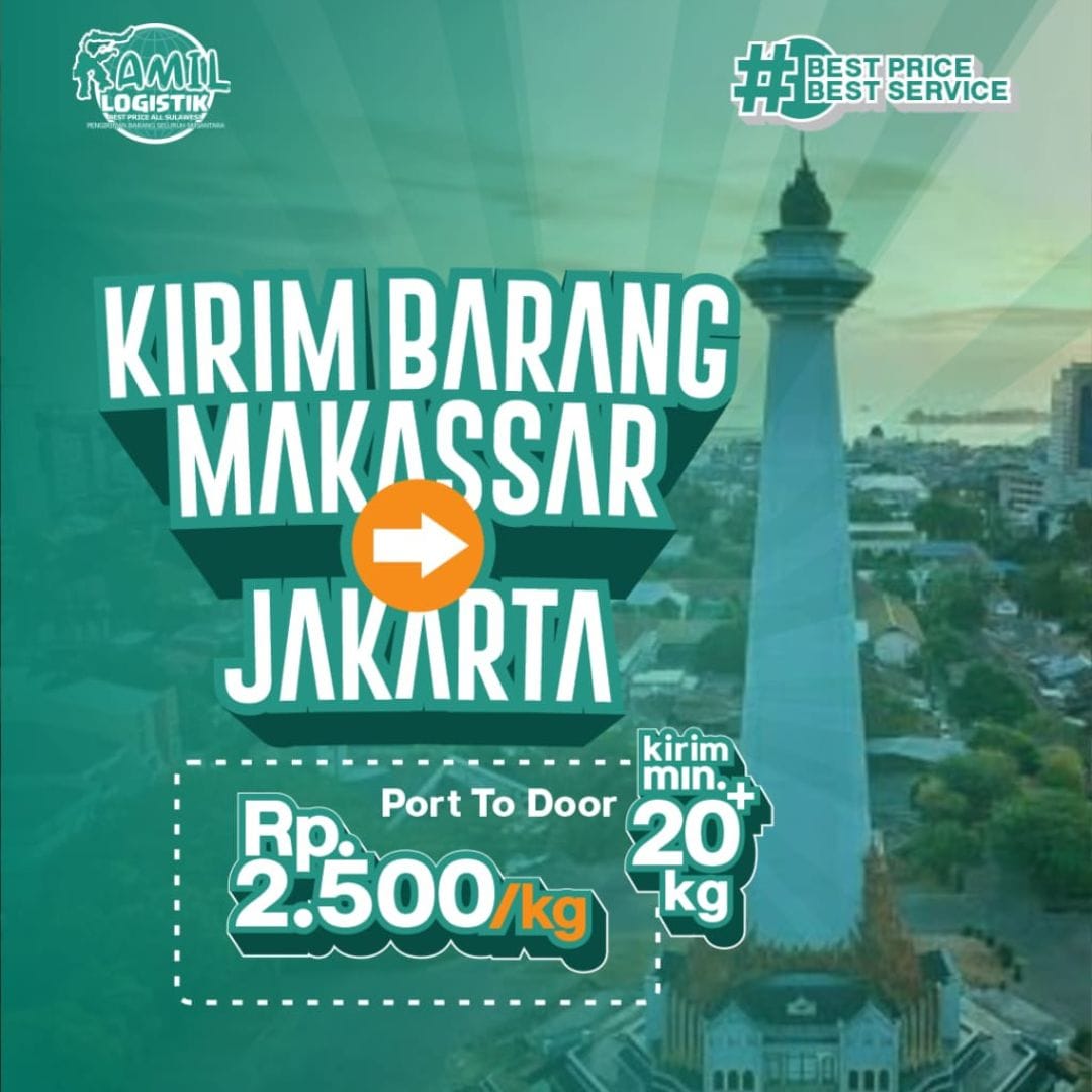 Kirim Barang Jakarta Sudiang Makassar